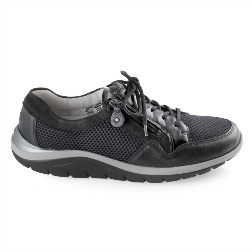 NEW WALDLAUFER women's wish sneaker in black
